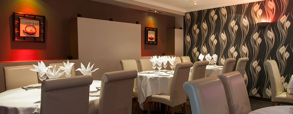The restaurant offers a warm welcome and cozy atmosphere